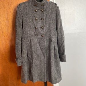 Zara Basic grey pea coat